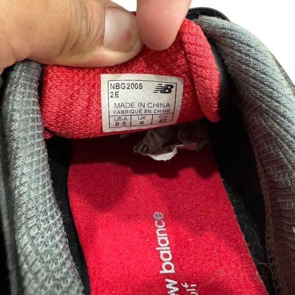 New Balance Striker Mens Size 8 2E Black Athletic Running Golf Shoes NBG2005 - Picture 4 of 9